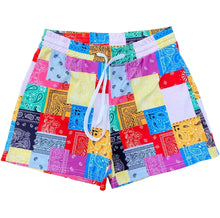 Load image into Gallery viewer, Bandanna Patchwork Shorts
